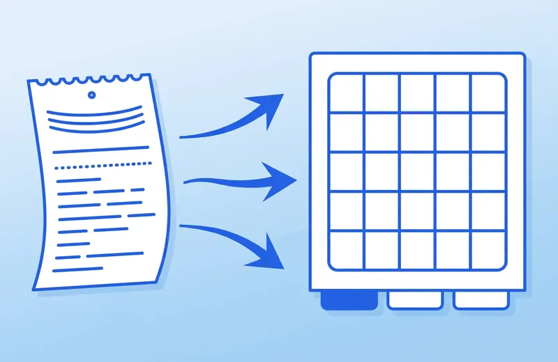 Receipt to Excel Converter